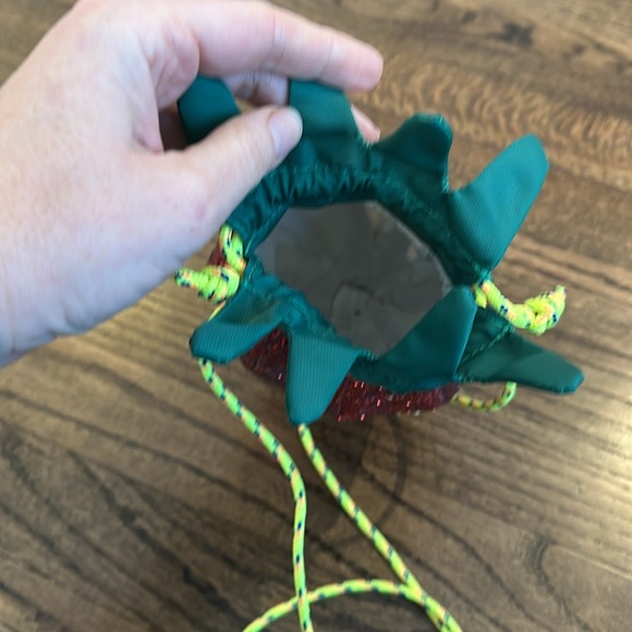 NWOT Crewcuts glitter strawberry purse - Picture 5 of 5